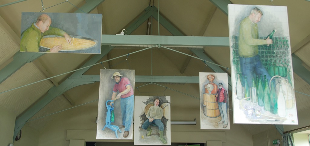 Jean Nowell's paintings of local cider makers